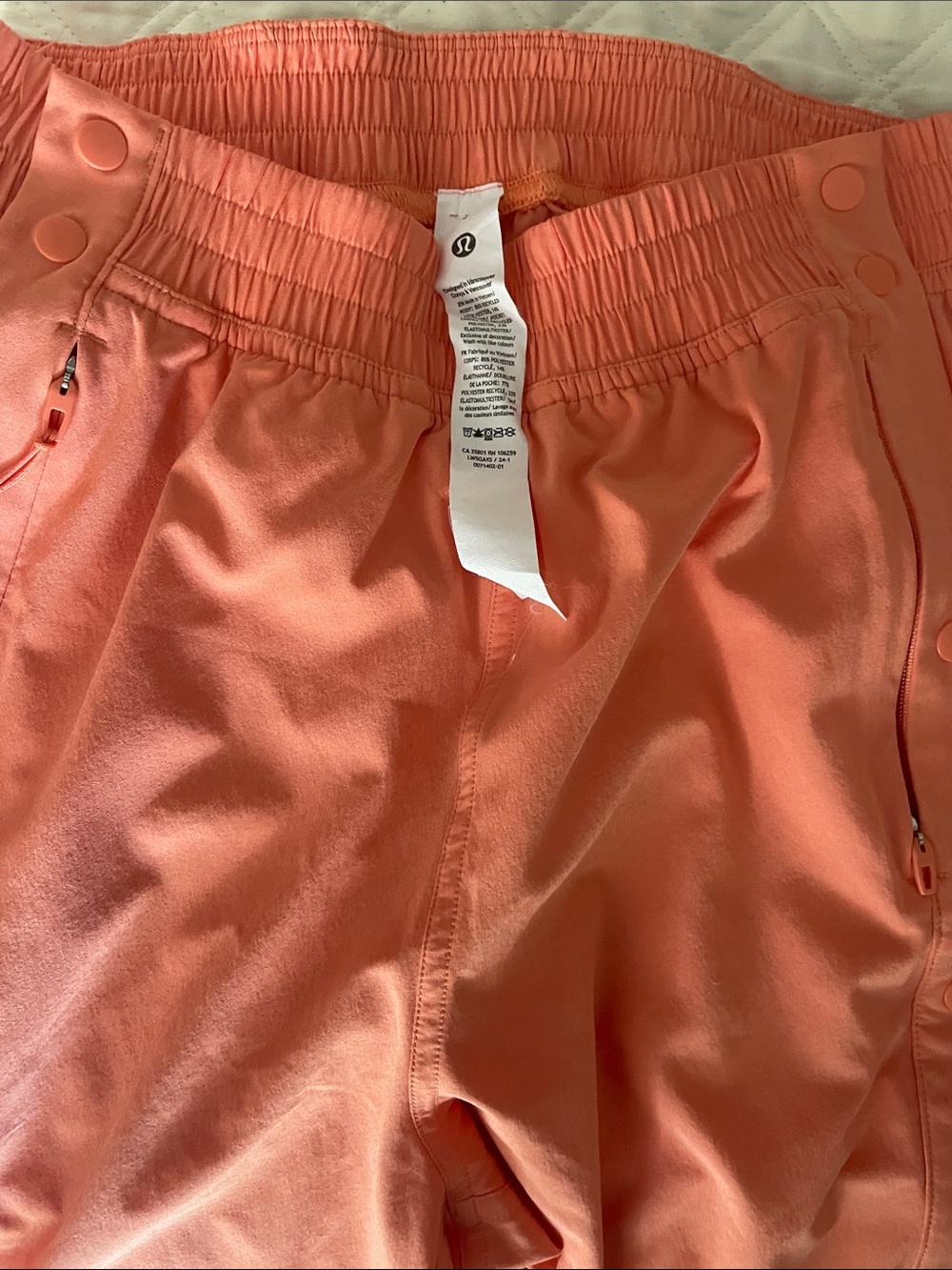 lululemon athletica Women's Coral-Orange Athletic Pull-On Shorts